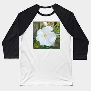 White Florida Flower 2 Baseball T-Shirt